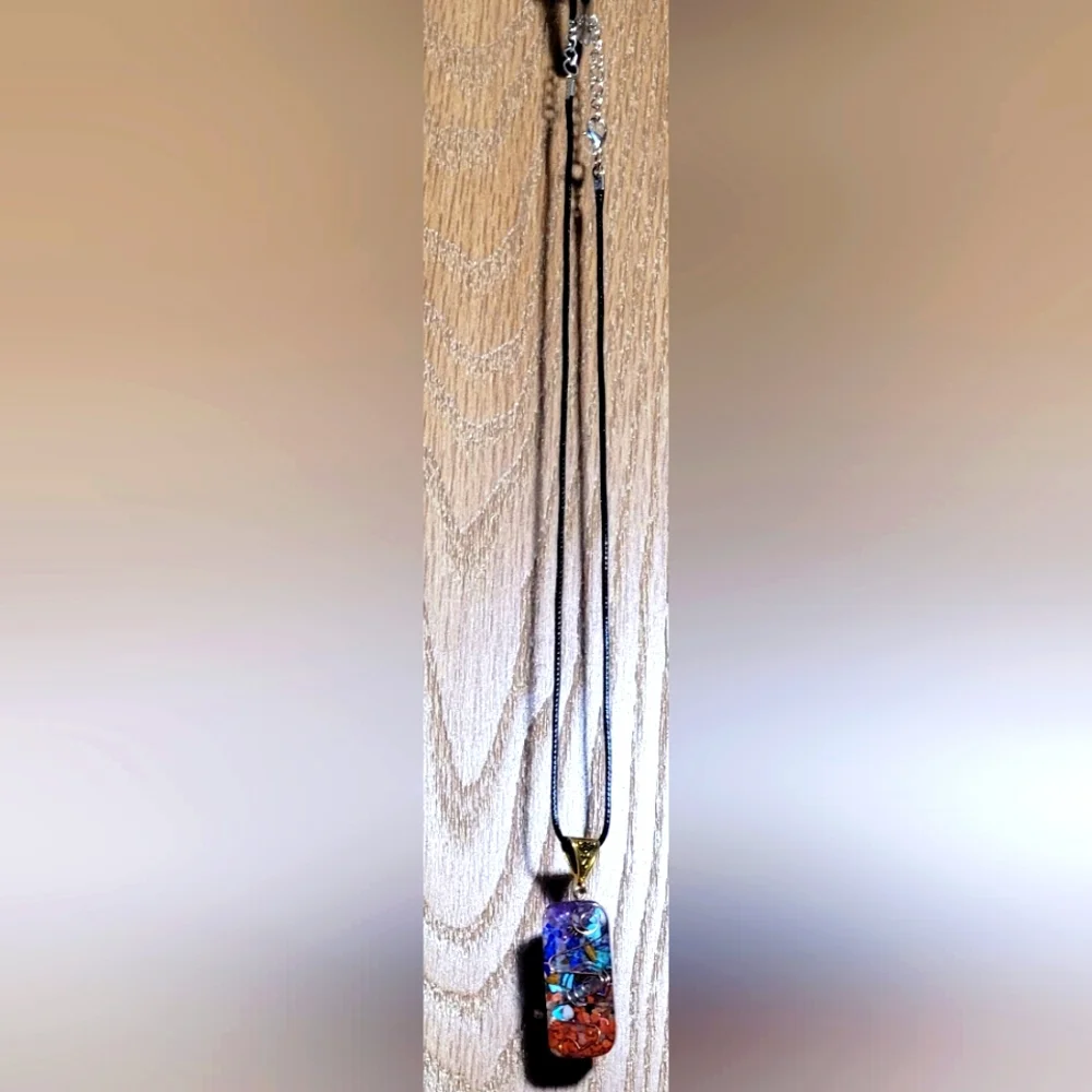 7 Chakra Orgone Energy Healing EMF Protection Pendant Necklace